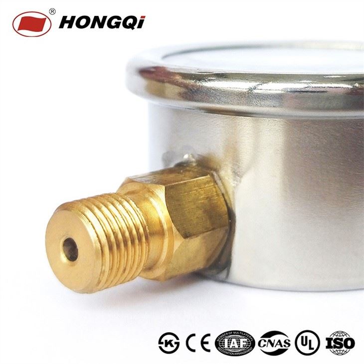 Analog Pressure Gauge With Brass Wetted Part