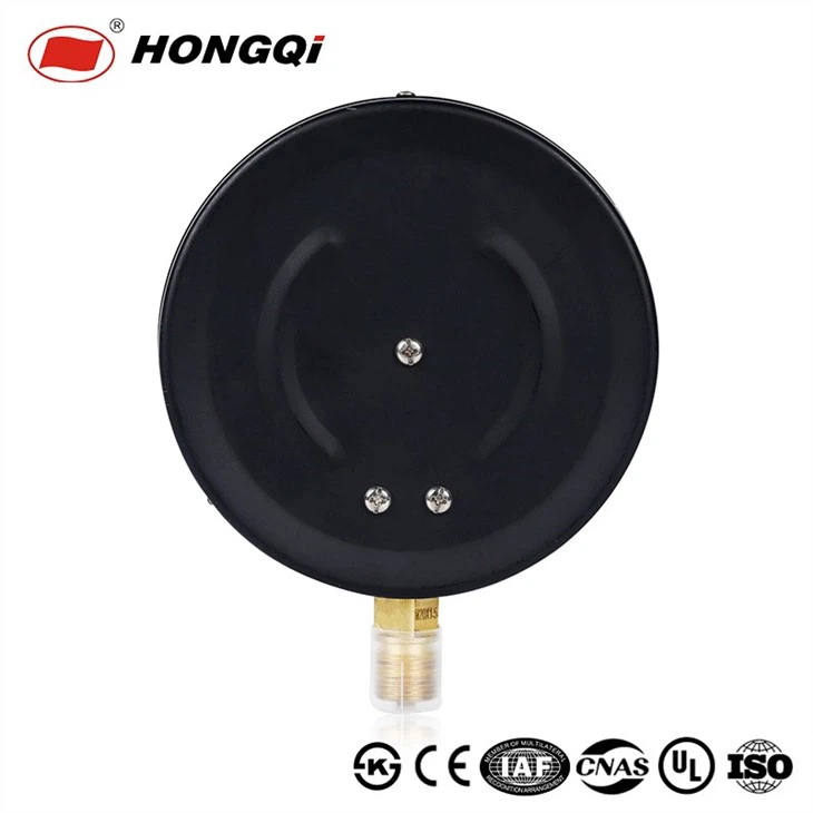 Hongqi Commercial Pressure Gauge EN 837-1 Standard Manometer -30inhg~0 Pressure Meter Export From Biggest Instrument Factory