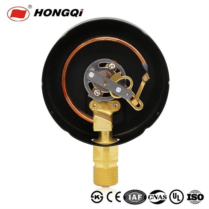 Hongqi Commercial Pressure Gauge EN 837-1 Standard Manometer -30inhg~0 Pressure Meter Export From Biggest Instrument Factory