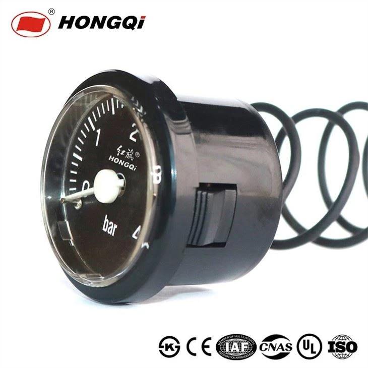 Capillary pressure gauge for floor heating