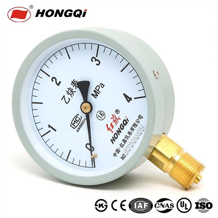 Gas Acetylene Pressure Gauge Accuracy Class 1.6