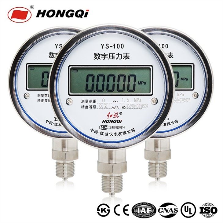 Highly Accurate 0.2% 0.5% Digital Full Stainless Steel Pressure Gauge