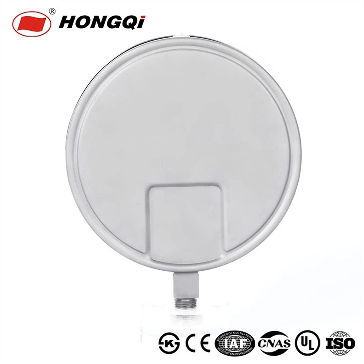 Hongqi Vacuum Pressure Gauge, 200mm Dial,M20*1.5 Bottom Connection, Stainless Steel Case, -0.1-0 Scale