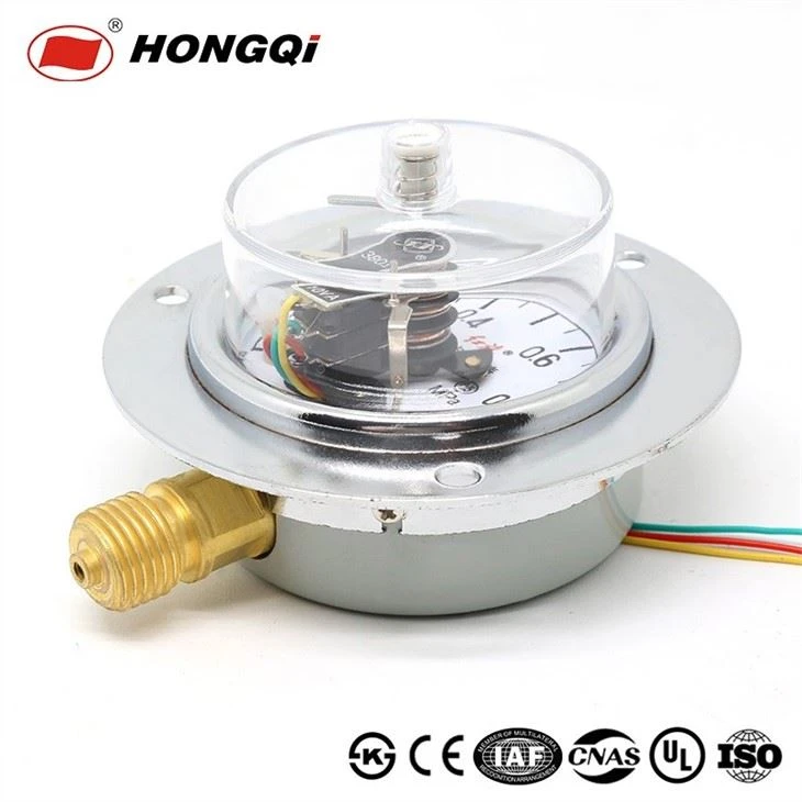 OEM Electric Contact Pressure Gauge With Steel Chrome Plated Case Dia 60mm