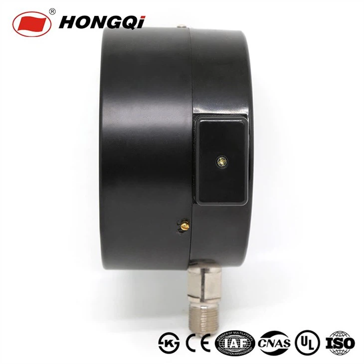 YXC Series Electric Contact Black Shell Pressure Gauge